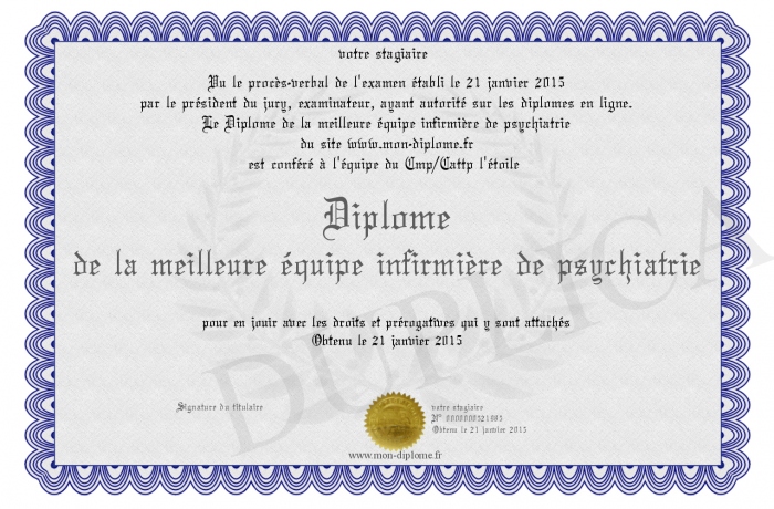 diplome universitaire infirmier psychiatrie